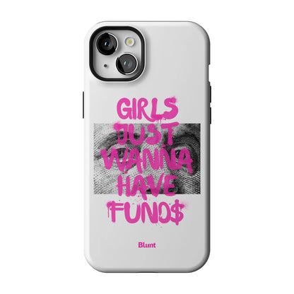 Fund$ White iPhone Case gallery - Iphone_15_Mini_Air_Plus_1