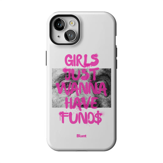 Fund$ White iPhone Case gallery - Iphone_15_Mini_Air_Plus_1
