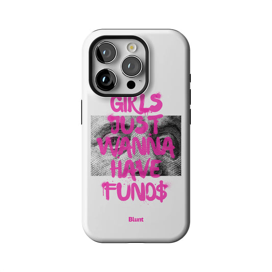 Fund$ White iPhone Case gallery - Iphone_15_Pro_1