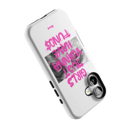 Fund$ White iPhone Case gallery - Iphone_16_Iphone_5