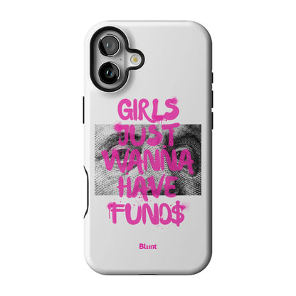 Fund$ White iPhone Case gallery - Iphone_16_Mini_Air_Plus_1
