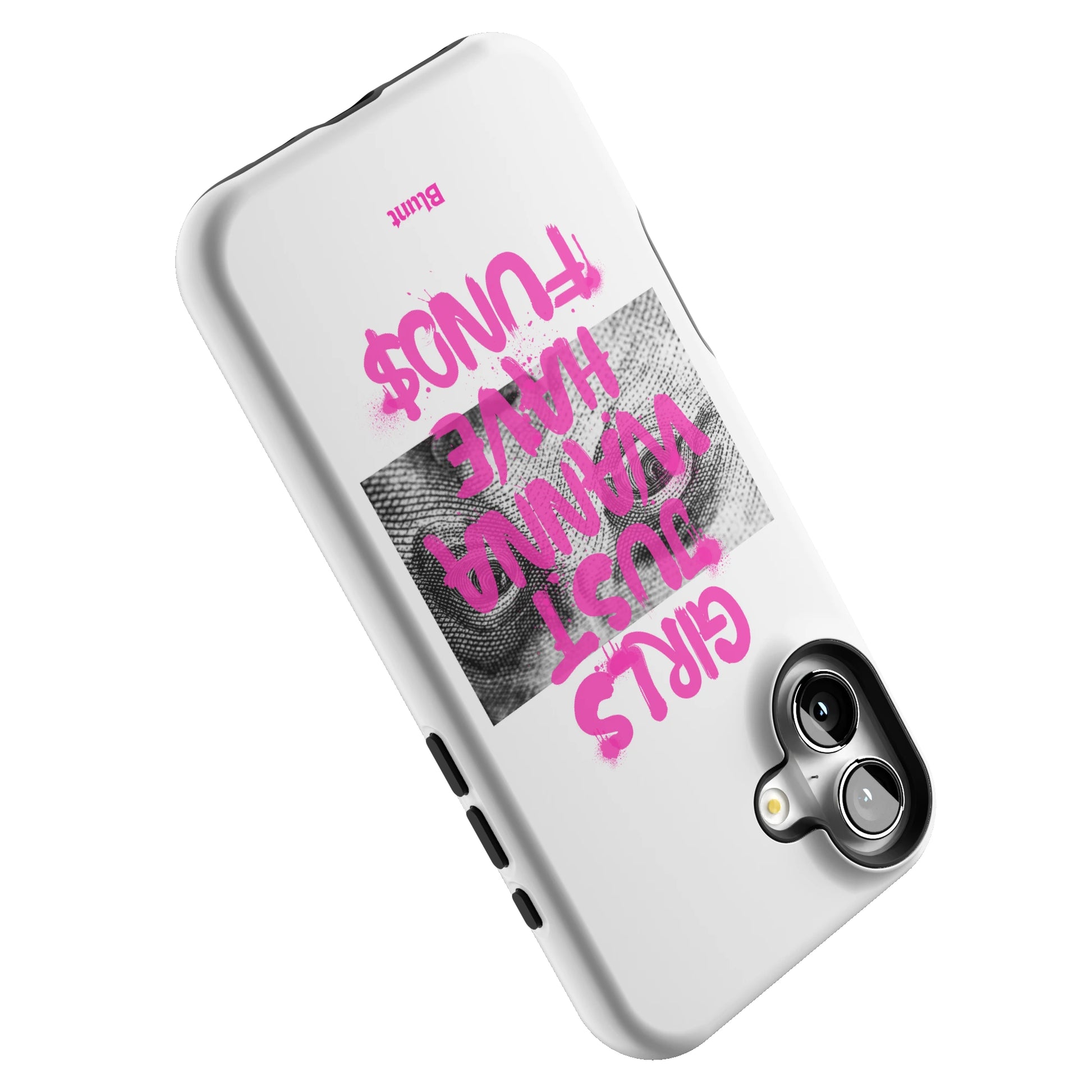 Fund$ White iPhone Case gallery - Iphone_16_Mini_Air_Plus_5