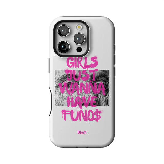 Fund$ White iPhone Case gallery - Iphone_16_Pro_1