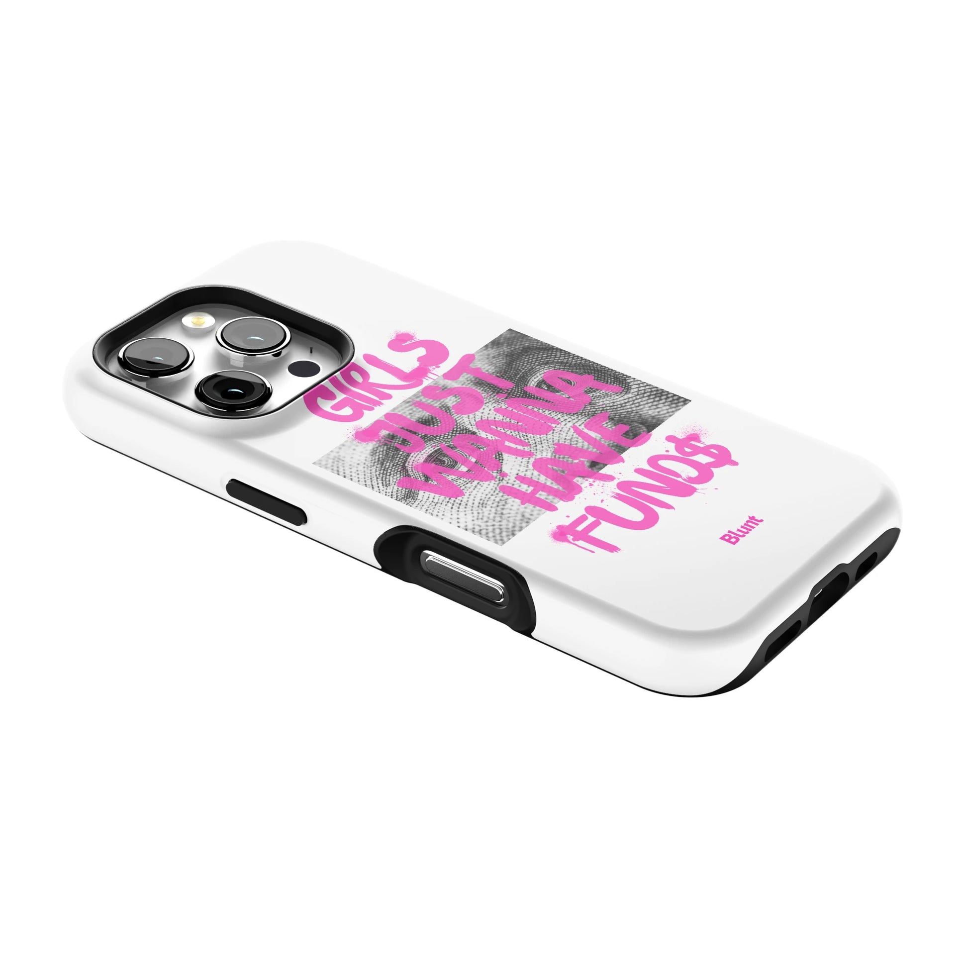 Fund$ White iPhone Case gallery - Iphone_16_Pro_2
