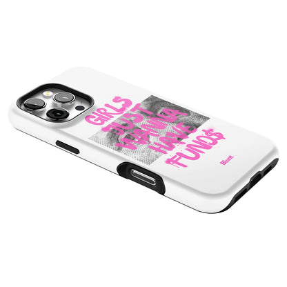 Fund$ White iPhone Case gallery - Iphone_16_Pro_Max_2