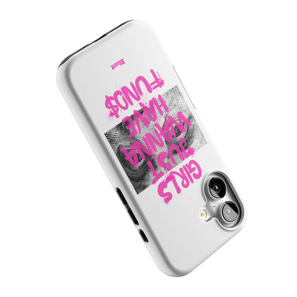 Fund$ White iPhone Case gallery - Iphone_17_Iphone_5
