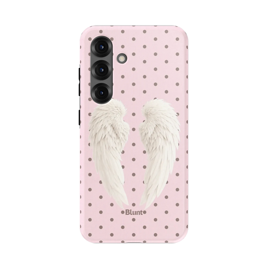 Pink Polka Wing Samsung Case