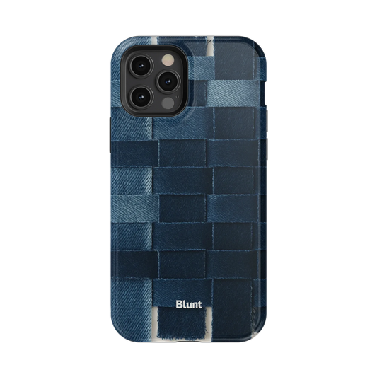 Indigo Weave iPhone Case