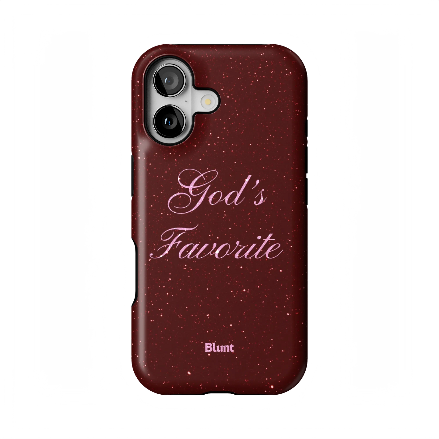 Gods Favorite Burgundy iPhone Case