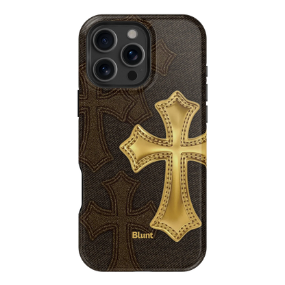 Gold Cross iPhone Case