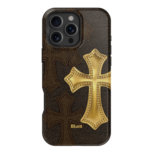 Gold Cross iPhone Case