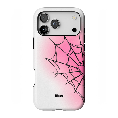 White Pink Web iPhone Case