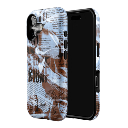 Blue Love Letter iPhone Case