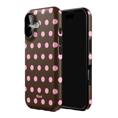 Chocolate Polka iPhone Case
