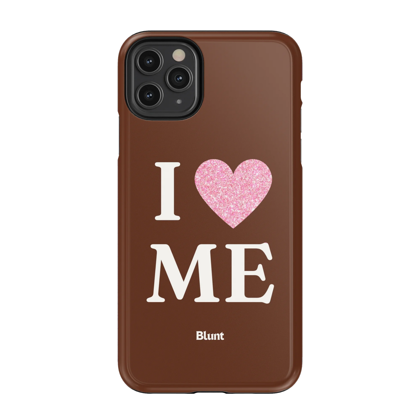 Brown I Love Me iPhone Case