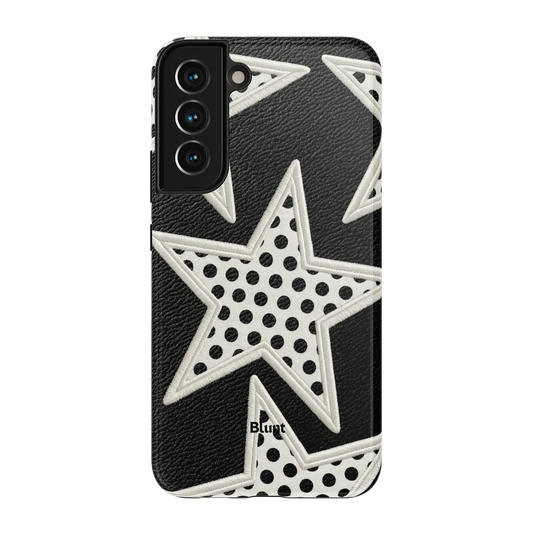 Noir Polka Star Samsung Case