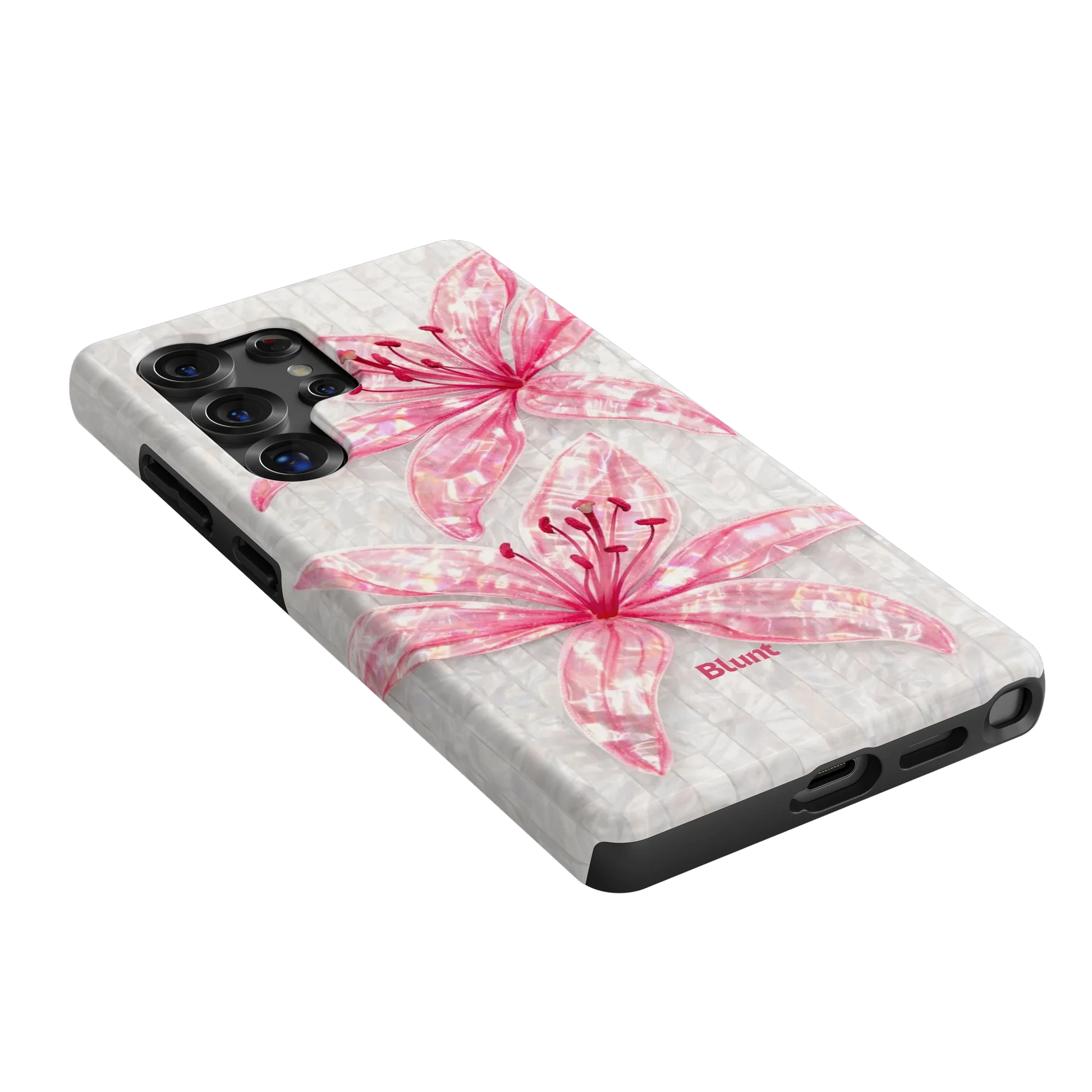 Pink-Floral-Luster-samsung-case-S25 Ultra-2