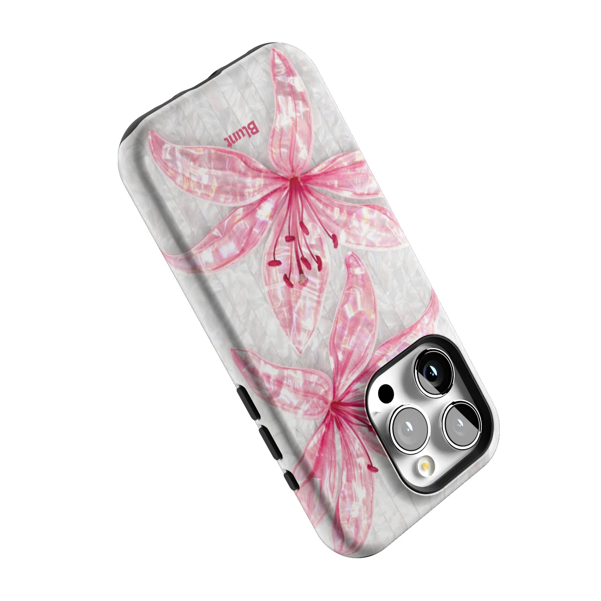 Pink-Floral-Luster-iphone-case-iPhone 15 Pro-4