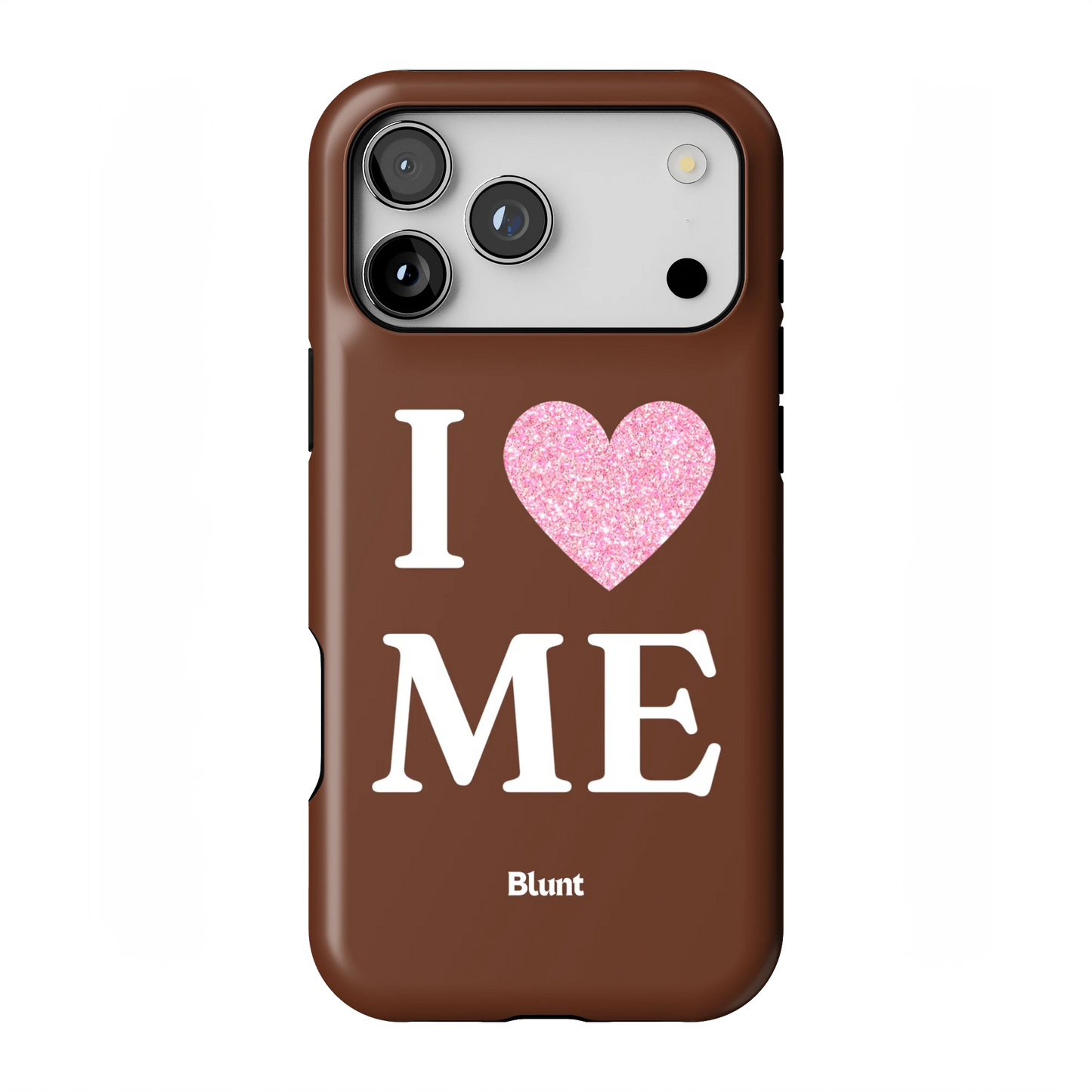 Brown I Love Me iPhone Case