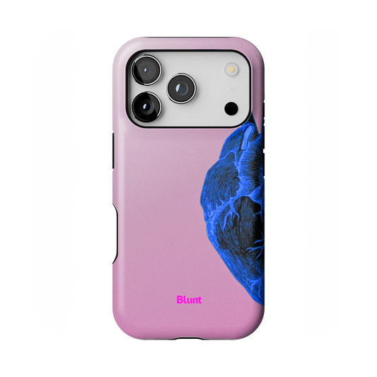 Anatomy Heart Blue iPhone Case