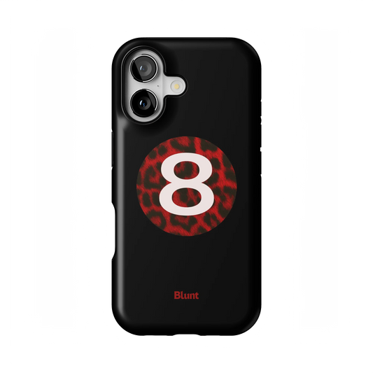 Red Cheetah Magic 8 iPhone Case
