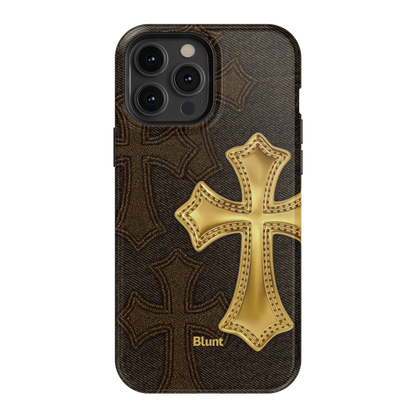 Gold Cross iPhone Case