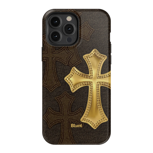 Gold Cross iPhone Case
