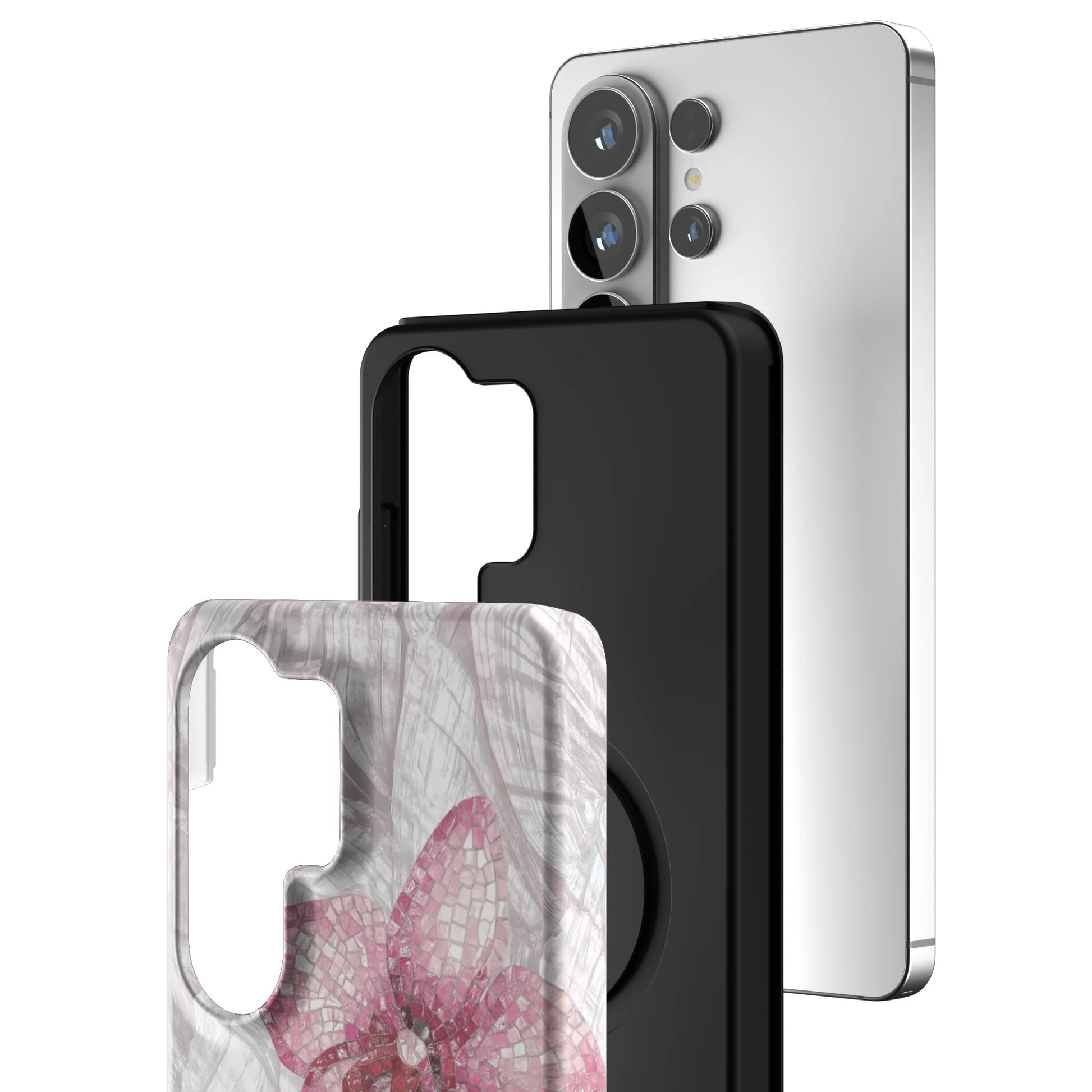 Pink-Mosaic-Orchids-samsung-case-Galaxy S26 Ultra-3