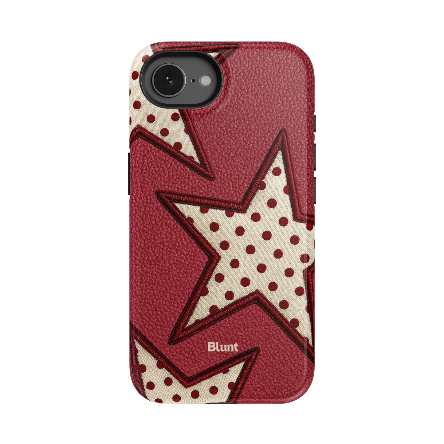 Cherry Polka Star iPhone Case