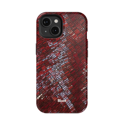 Crimson Scale iPhone Case