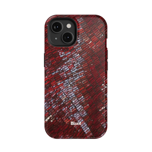 Crimson Scale iPhone Case