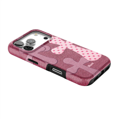Pink-Polka-Patch-iphone-case-iPhone 17 Pro-2