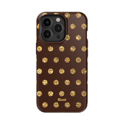 Gold Polka iPhone Case