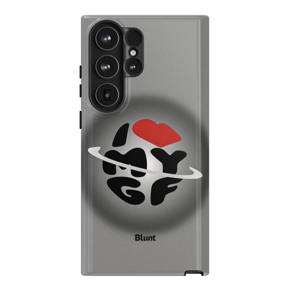 Grey Aura Girlfriend Samsung Case