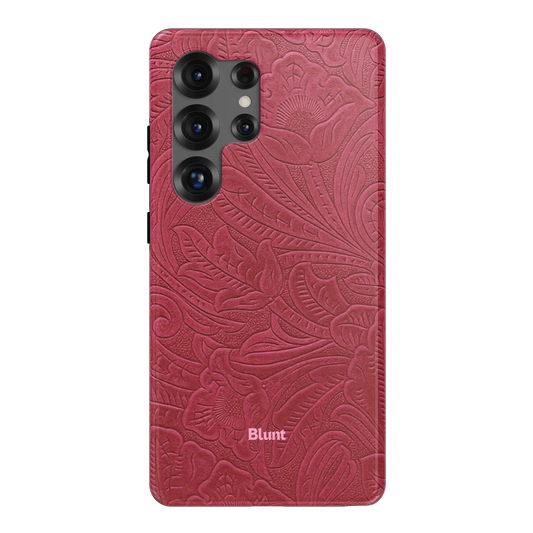 Mauve Leather Samsung Case