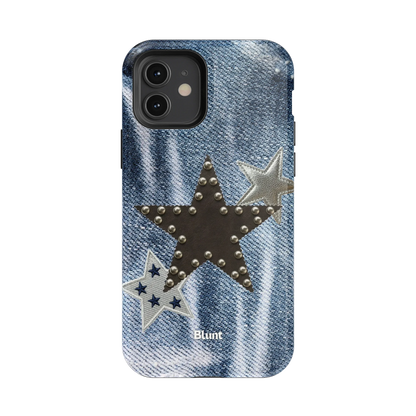 Denim Starstud iPhone Case