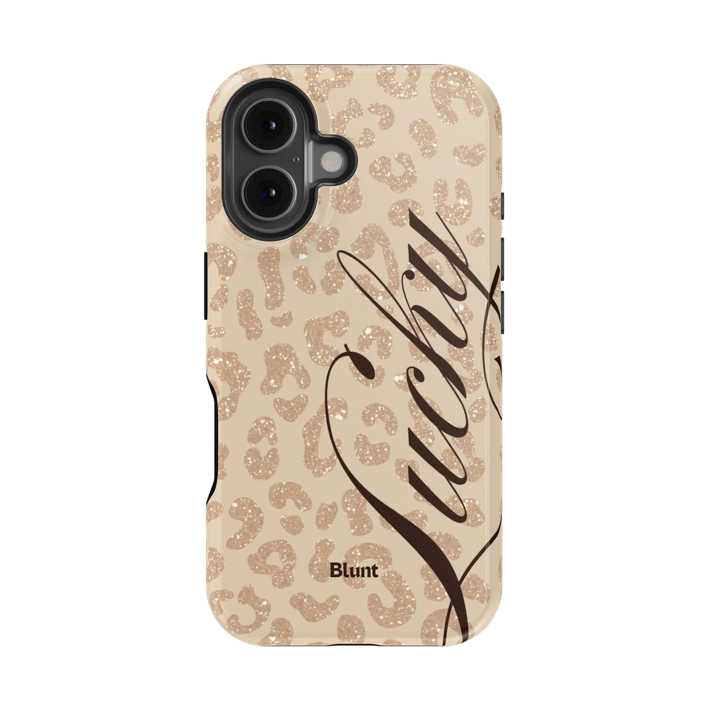 Cream Cheetah Lucky iPhone Case
