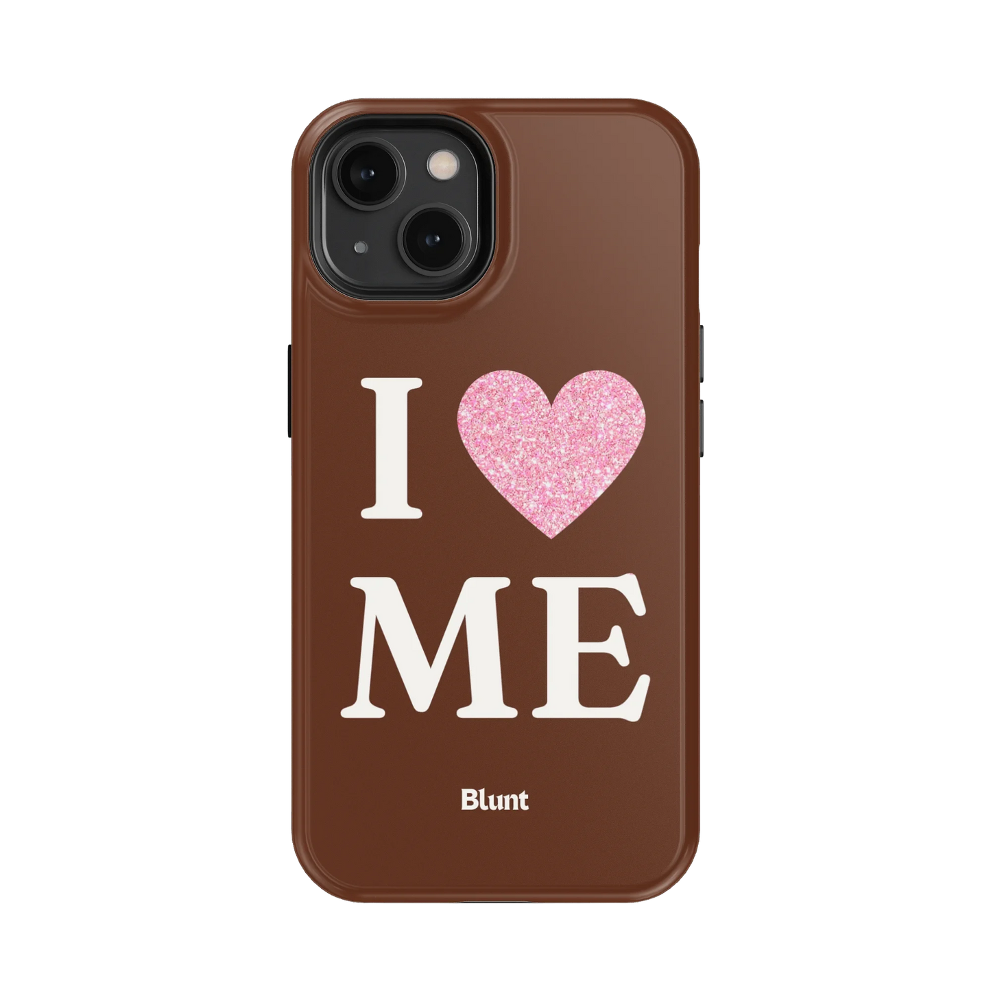 Brown I Love Me iPhone Case