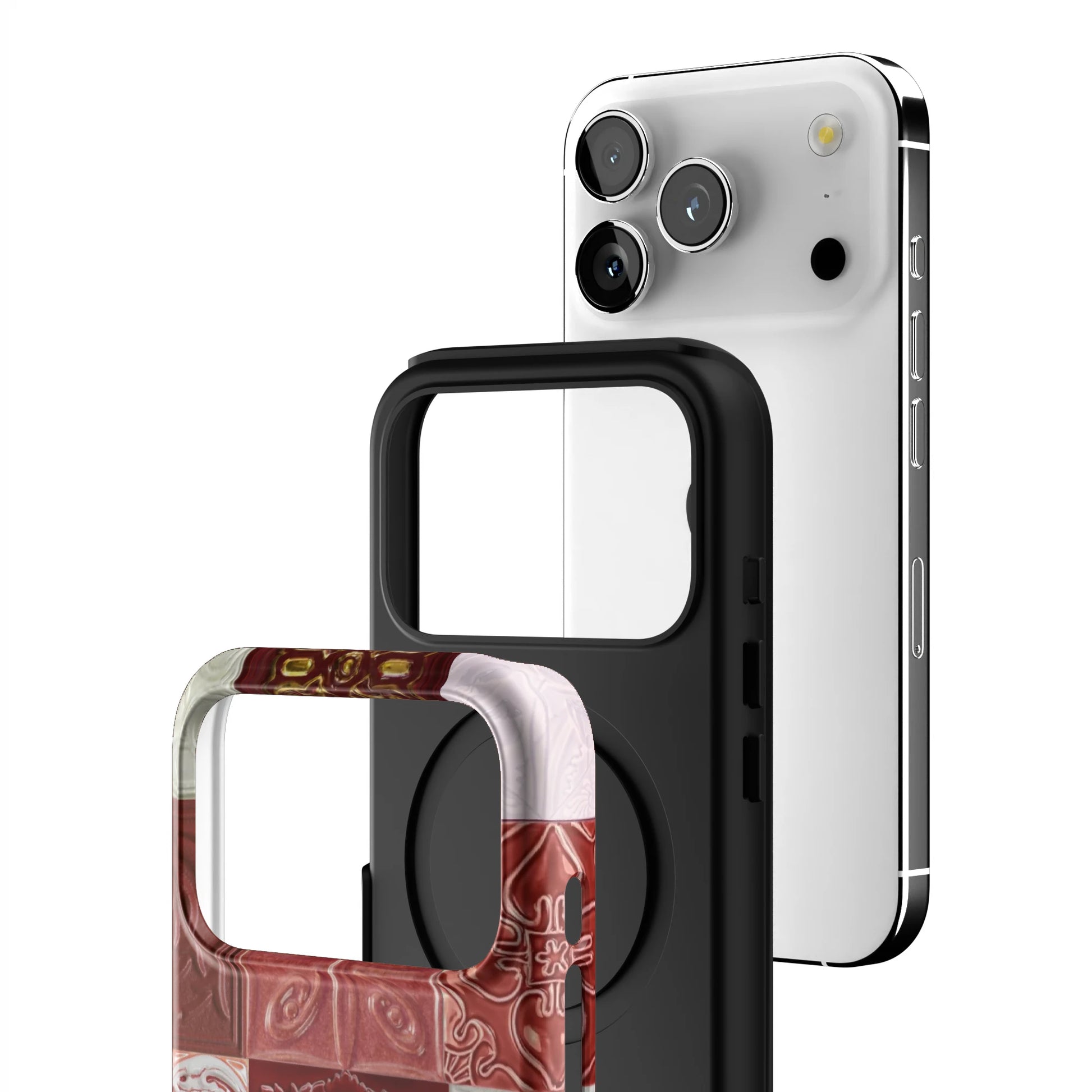 Checkered-Rouge-iphone-case-iPhone 17 Pro-3