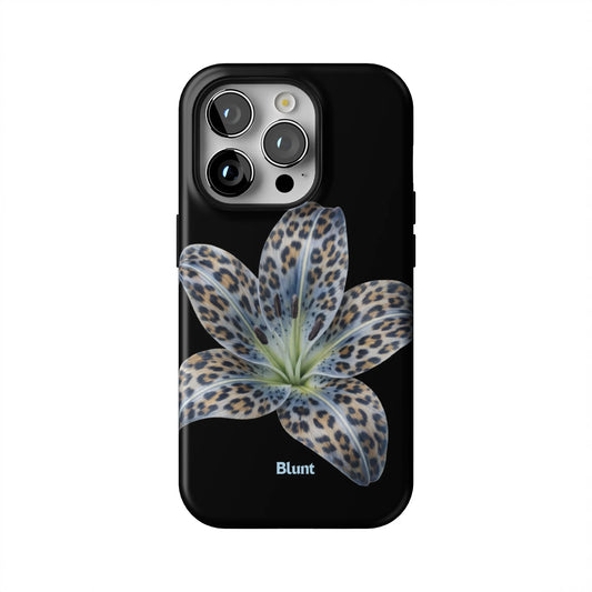 Blue-Leopard-Bloom-iphone-case-iPhone 14 Pro-1