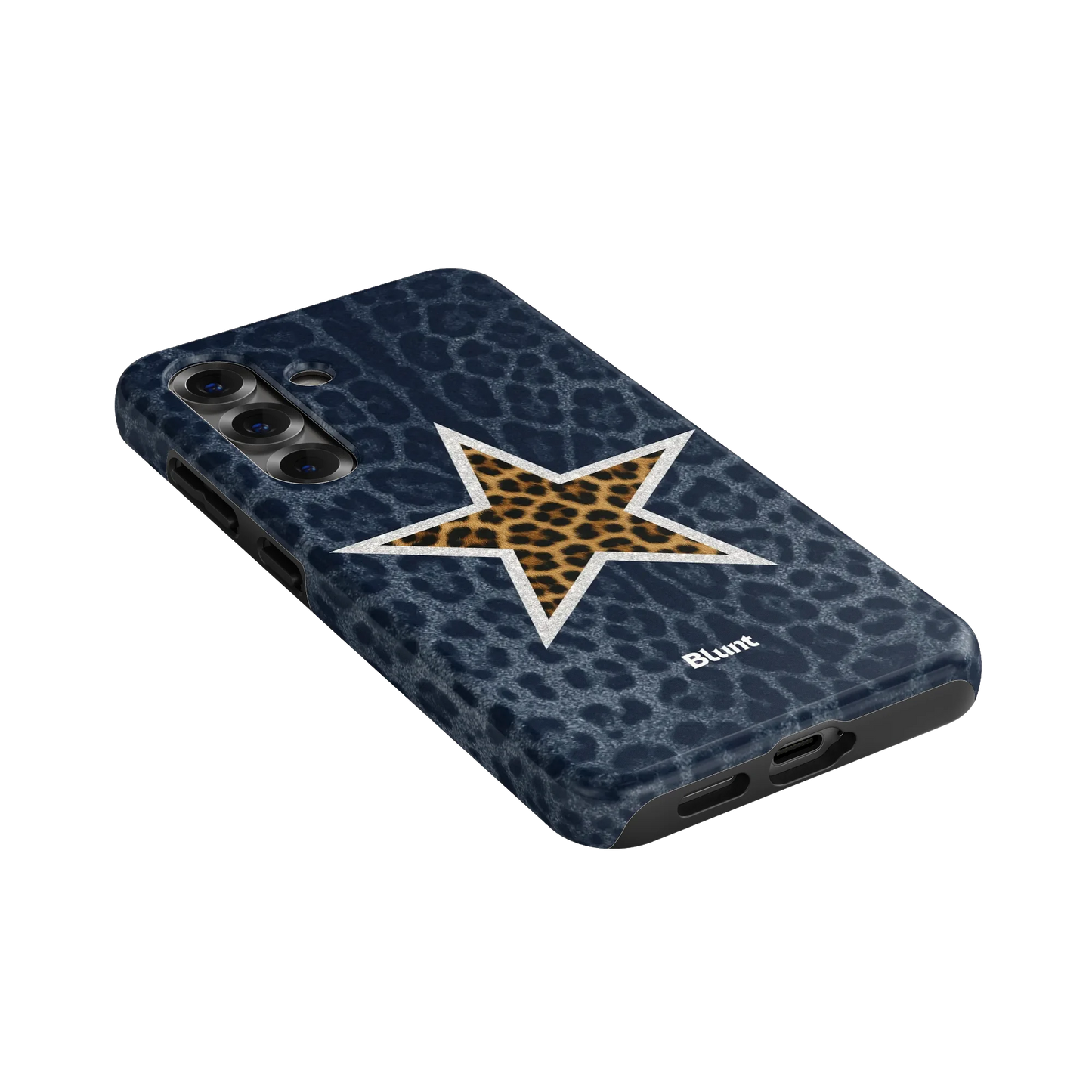 Denim Cheetah Star Samsung Case