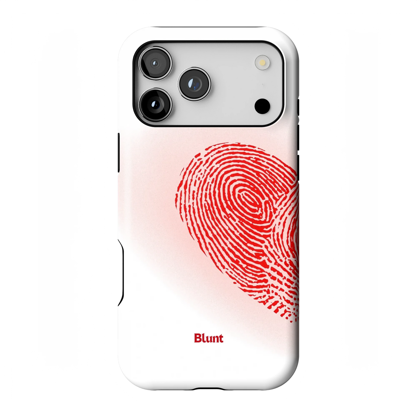 Heart Print White iPhone Case