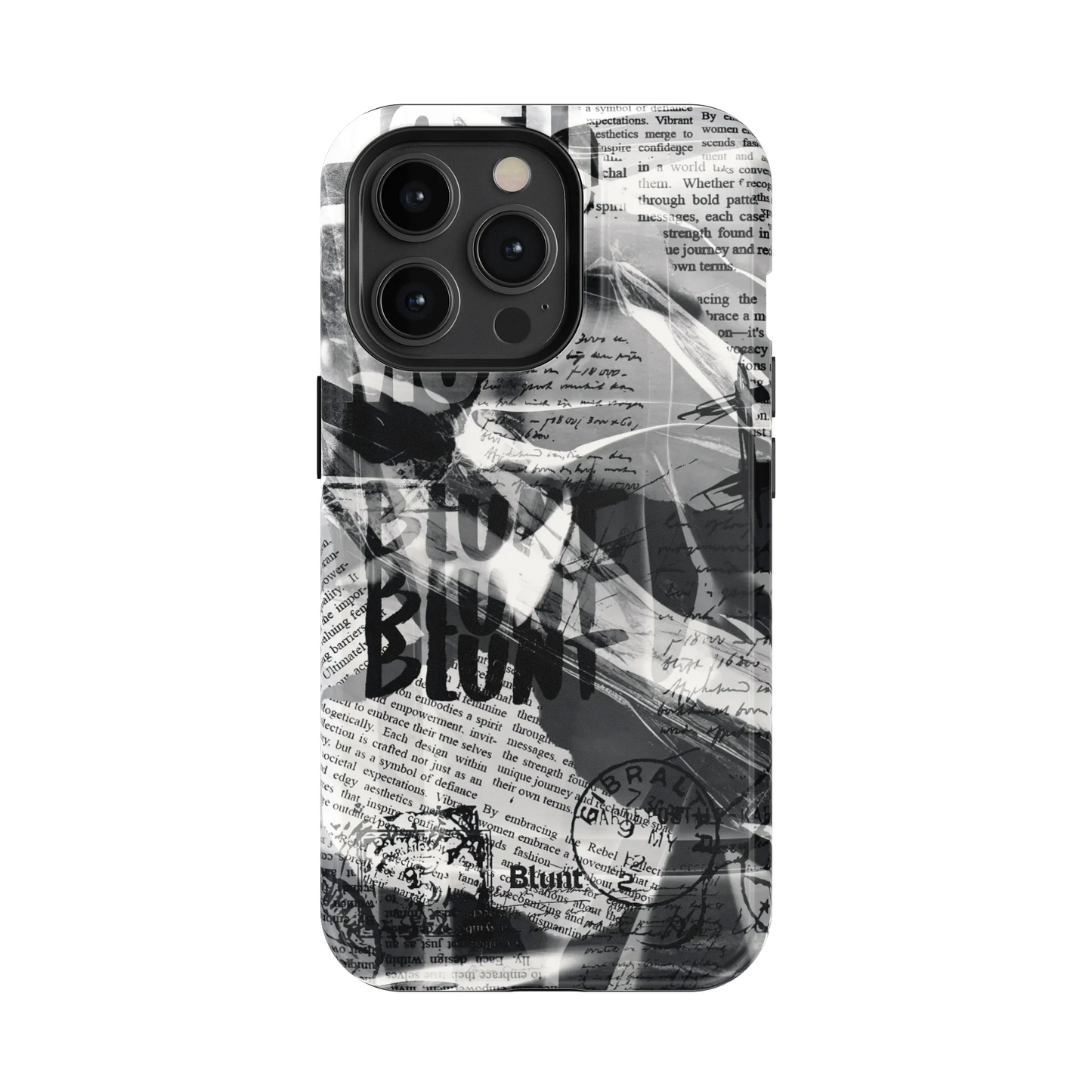 Black Love Letter iPhone Case
