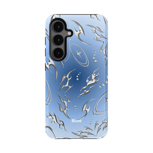 Blue Cyber Samsung Case