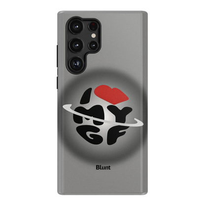 Grey Aura Girlfriend Samsung Case