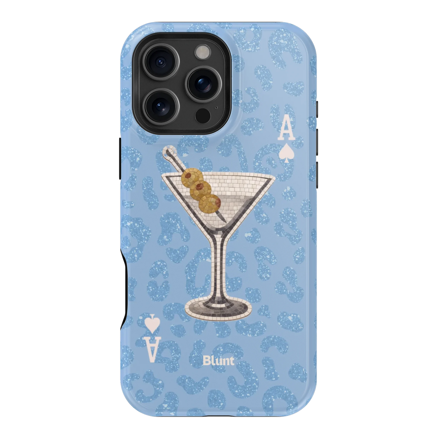 Blue Dirty Martini iPhone Case