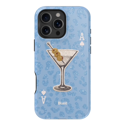 Blue Dirty Martini iPhone Case