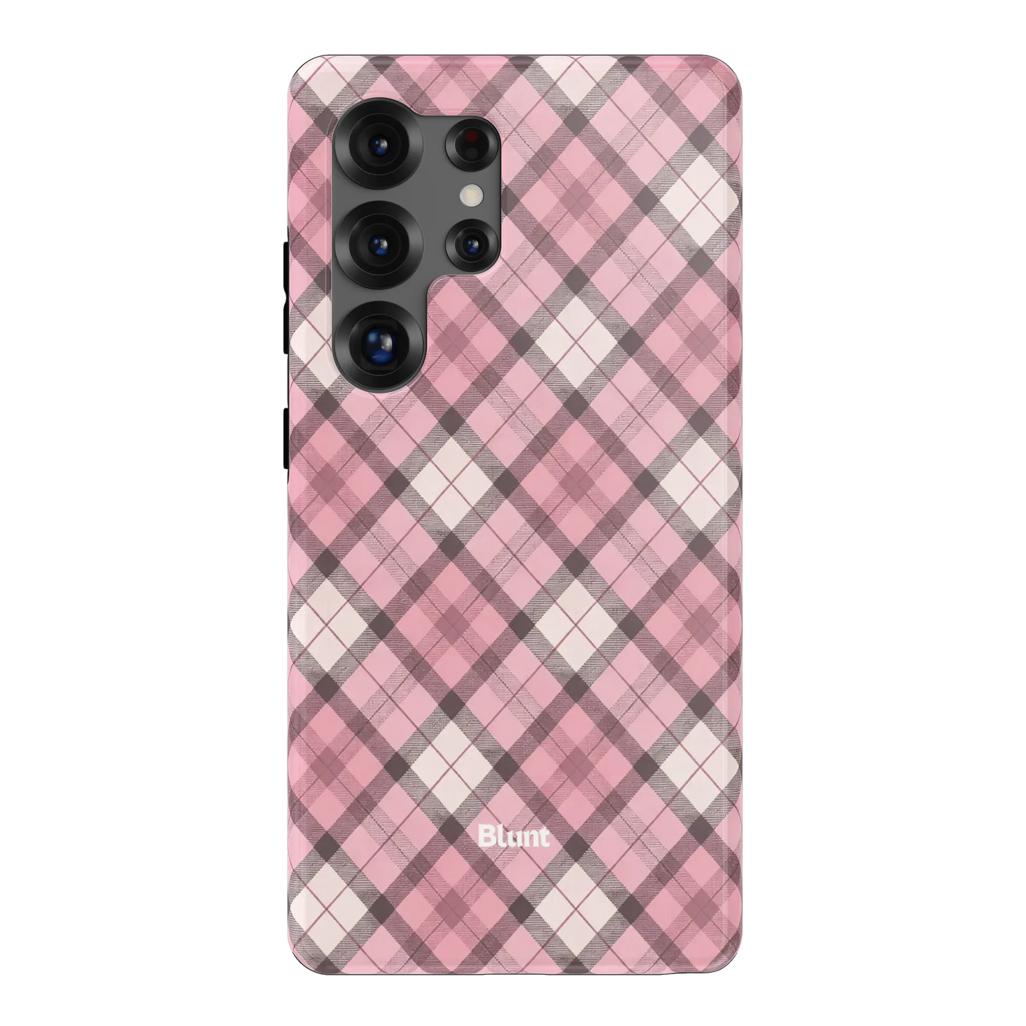 Pink Plaid Samsung Case
