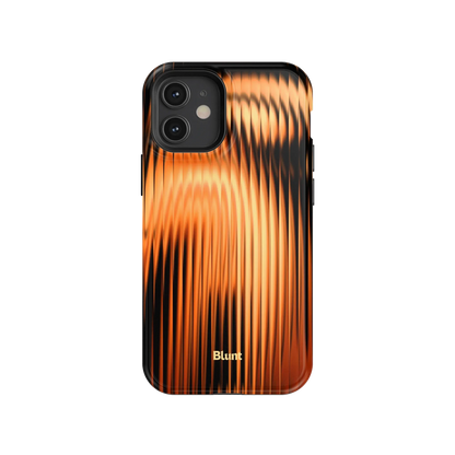 Copper Ripple iPhone Case