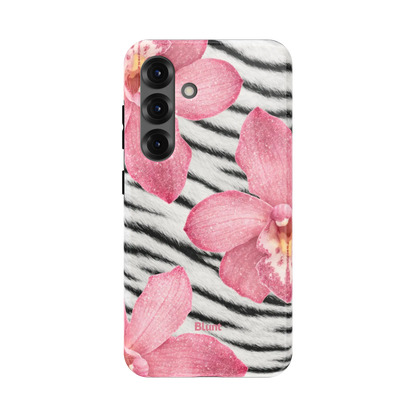 Striped Blossom Samsung Case